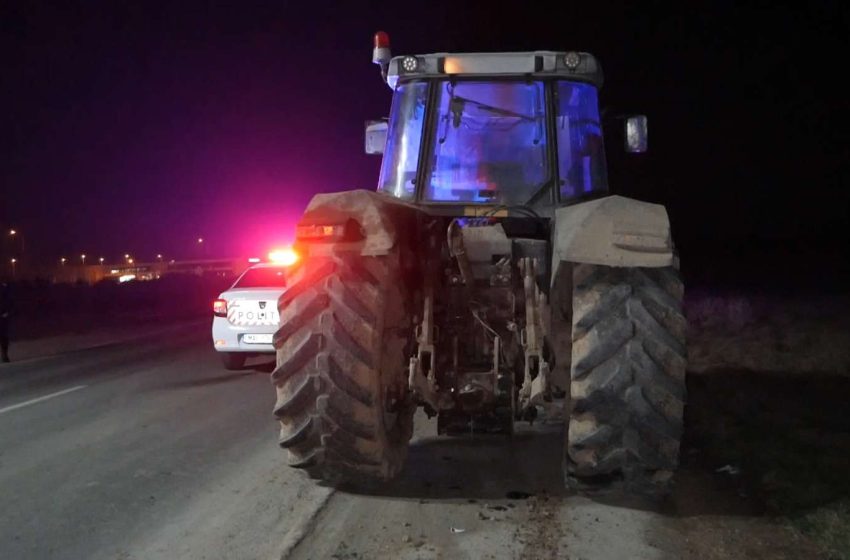  Moarte cumplită la Urmeniș: fără permis, s-a urcat la volanul unui tractor  și a sfârșit într-un cap de pod