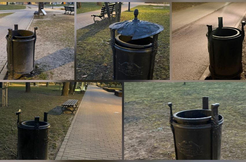  „Eroi de noapte” învinși de bunul-simț: vandalism în Parcul Municipal, sancțiuni anunțate de primar. FOTO