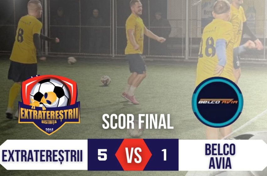  Extratereștrii Bistrița, victorie fără drept de apel în Superliga de Minifotbal: 5-1 cu Belco Avia