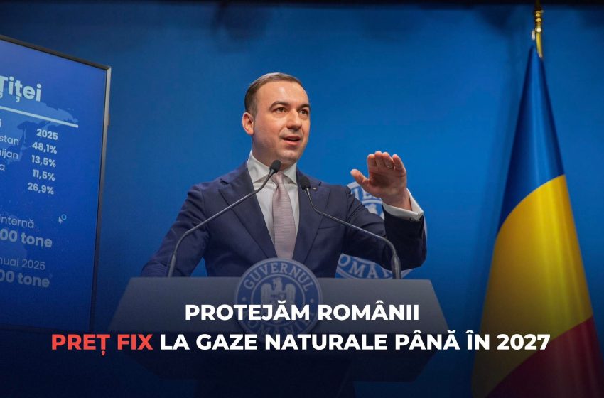  Bogdan Ivan: Prețul gazelor pentru populație rămâne stabil până în aprilie 2027