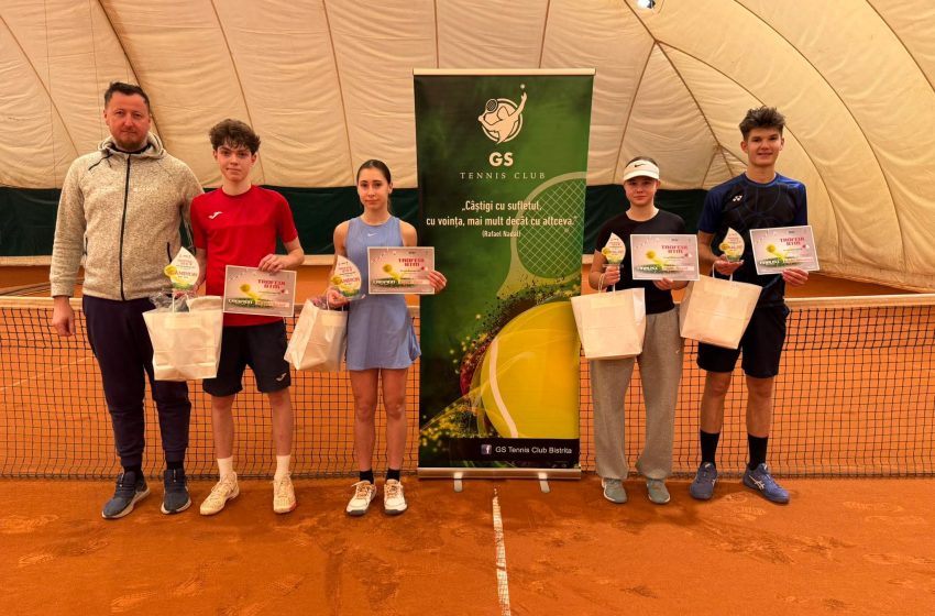  Tenis: Performanțe remarcabile la Trofeul BTM. Eduard Neagoș campion la dublu, iar Elisa Cucu și Patrik Bolduț au dominat competiția. FOTO