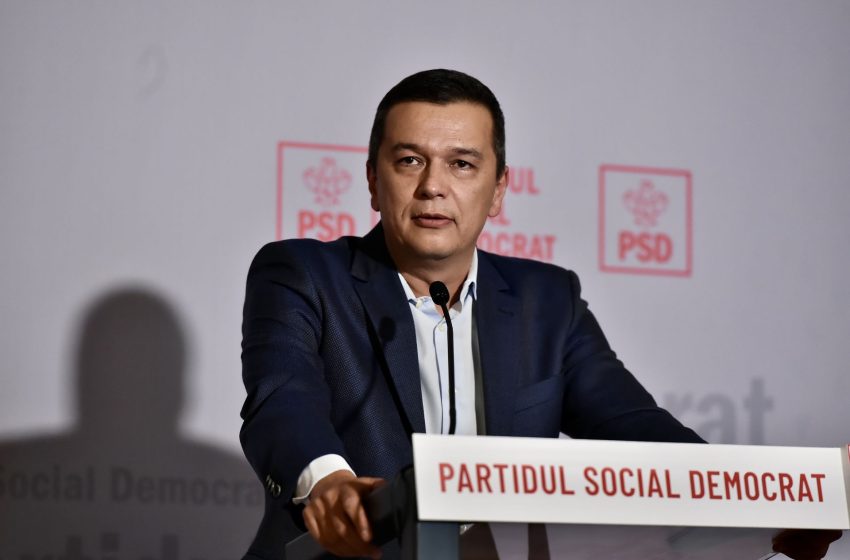  Sorin Grindeanu Președinte PSD: Am decis să votăm bugetul de stat pentru anul 2026. Vom depune amendamente în Parlament