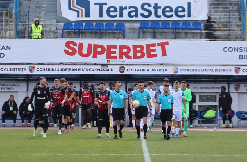  Liga a 2-a, play-out: Gloria Bistrița pierde surprinzător și pe ”propria mână” cu CSM Slatina: 1-2. Coborâm pe locul 5 cu 26 de puncte