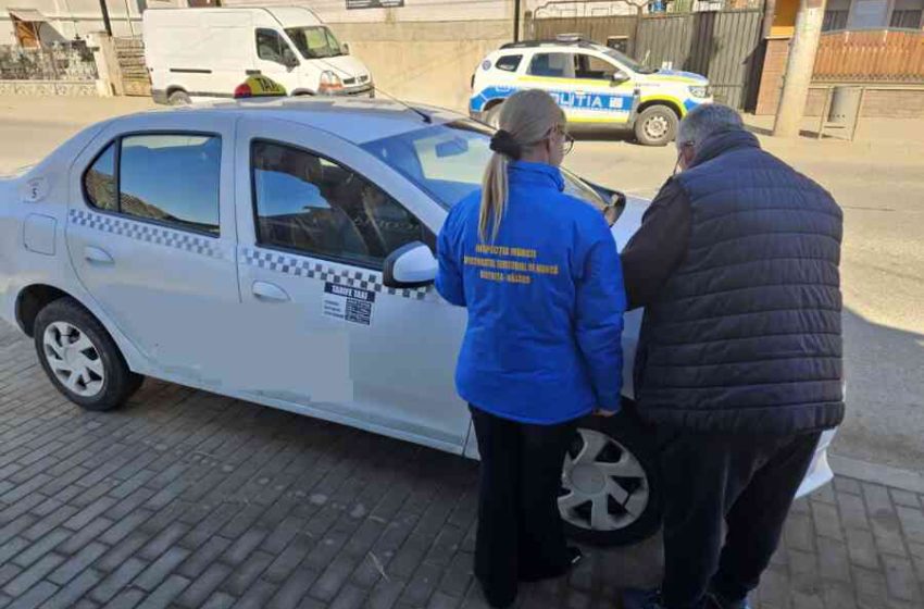  Taxiuri verificate pe șoselele din Bistrița-Năsăud: amenzi de peste 3.000 de lei și 9 șoferi fără contract de muncă