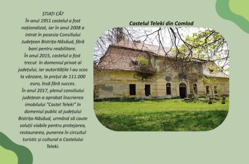  Castelul Teleki din Comlod prinde din nou viață