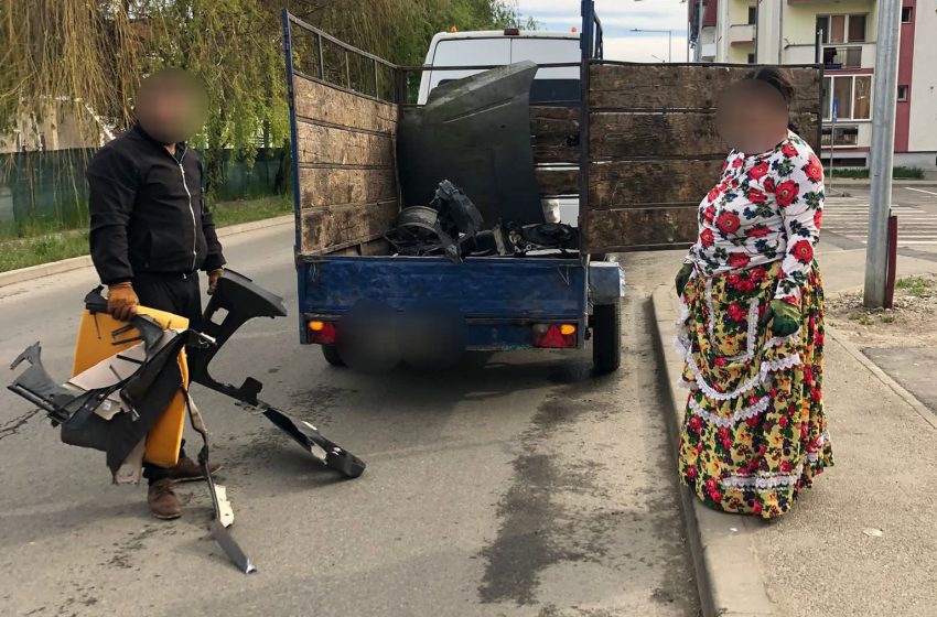  Prinși în flagrant: deșeuri din dezmembrări auto aruncate în Subcetate. FOTO