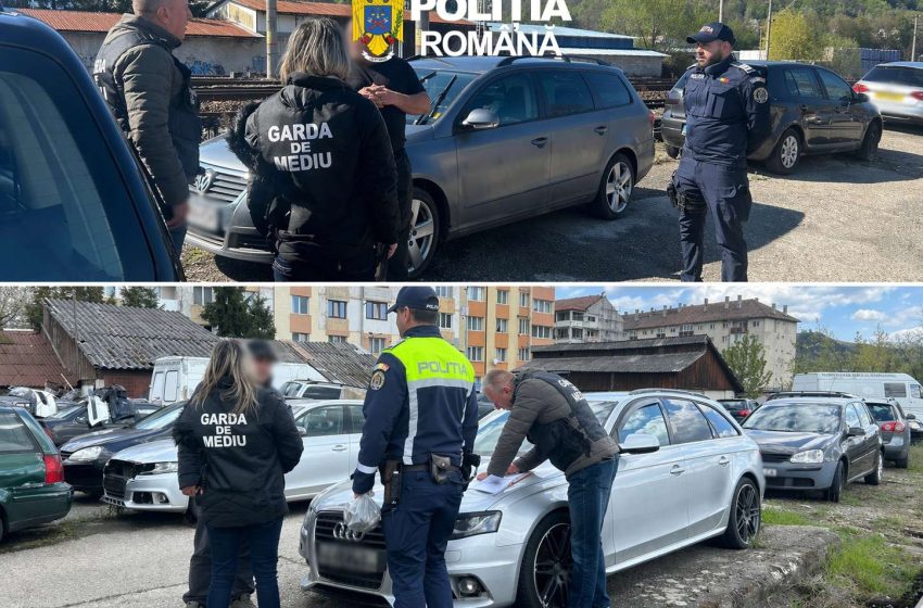  Acțiune integrată a polițiștilor pentru siguranța mediului la Năsăud. FOTO