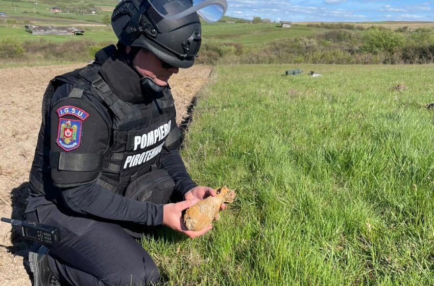  Muniție din Al Doilea Război Mondial descoperită la Mintiu. Gest inconștient care putea provoca o tragedie. FOTO
