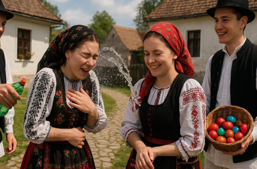  Obiceiul „stropitului” în a doua zi de Paște