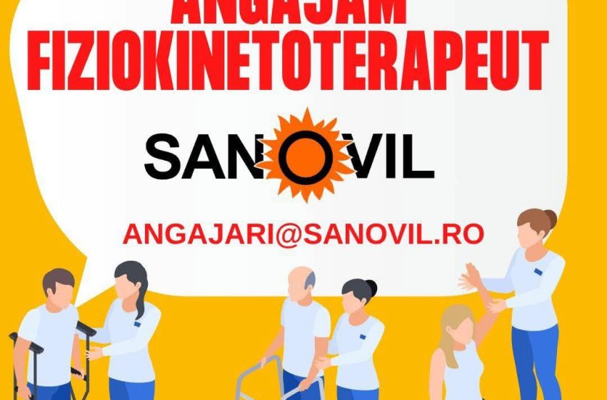 SANOVIL Bistrița angajează Fiziokinetoerapeut