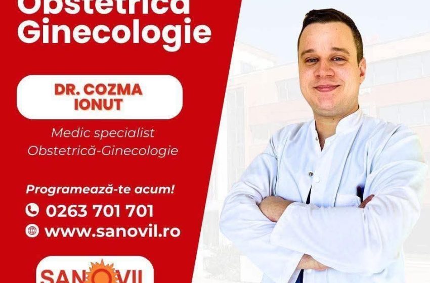  Dr. Cozma Ionuț, medic specialist în Obstetrică-Ginecologie, la Clinica Sanovil Bistrița