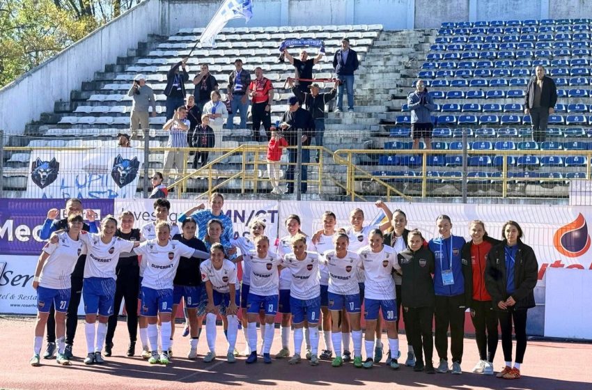  Fotbal feminin: Gloria Bistrița, spectacol total pe teren propriu, 6–2 cu ACS Vasas Femina FC