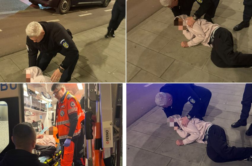  Jandarmii bistrițeni au oferit ajutor unei persoane inconștiente. FOTO