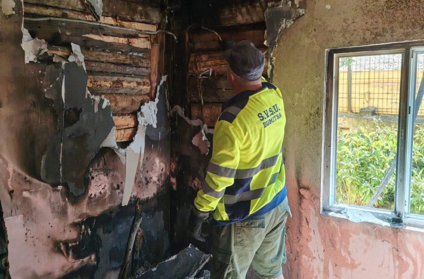 Incendiu într-o locuință din Cepari, provocat de o defecțiune electrică