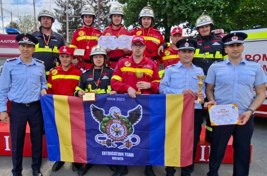  Performanță istorică pentru salvatorii ISU Bistrița-Năsăud: calificare în premieră la etapa națională de descarcerare. FOTO