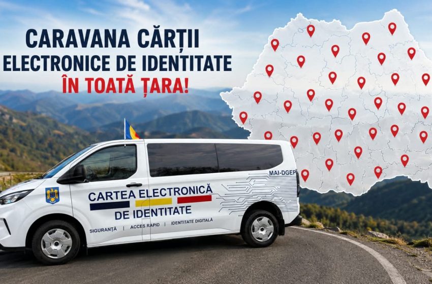  Caravana cărții  electronice de identitate pornește prin județ! Mai multe comune din Bistrița-Năsăud intră pe traseu