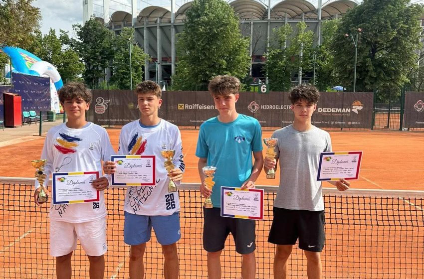  Performanță de excepție pentru GS TennisClub Bistrița: Edward Neagoș, vicecampion național la U16. FOTO