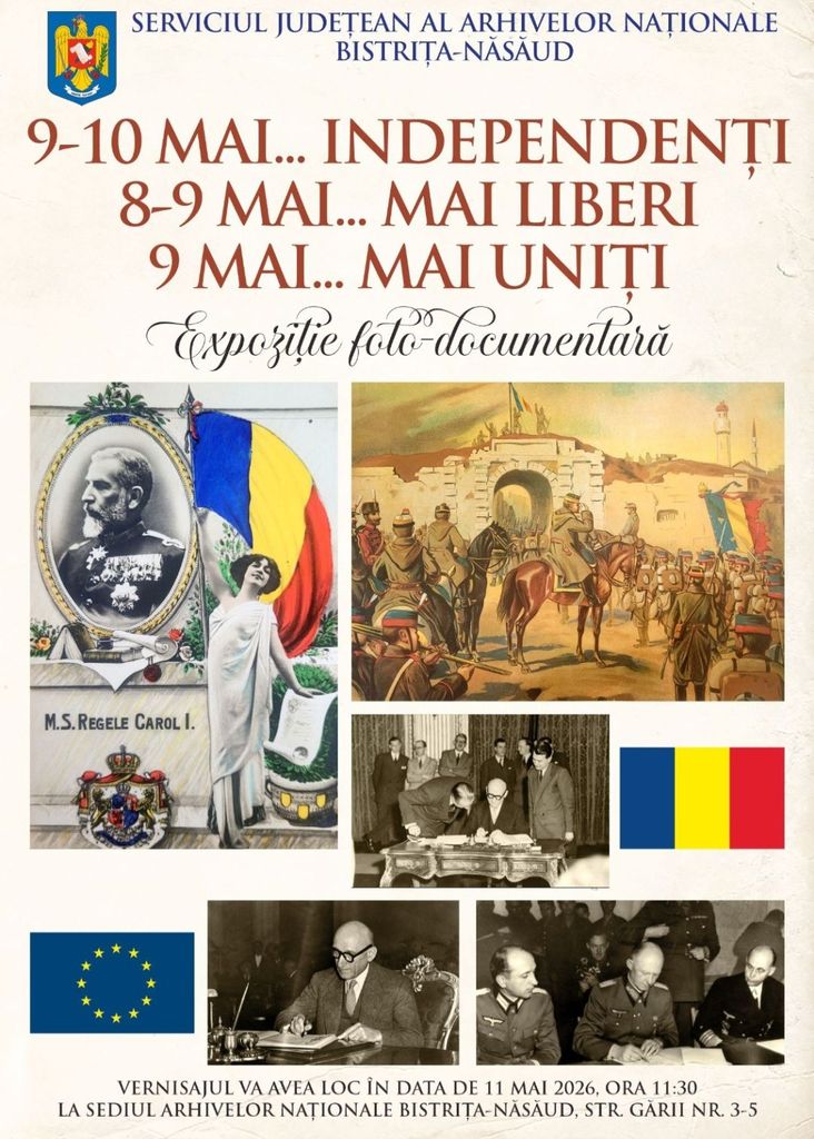  Trei zile, o istorie: Independență, Victorie și Unitate, celebrate la Arhivele din Bistrița