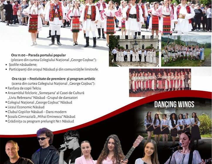  Maialul elevilor năsăudeni, sărbătoare de tradiție și identitate: ediția cu numărul 141 are loc duminică, pe 17 mai