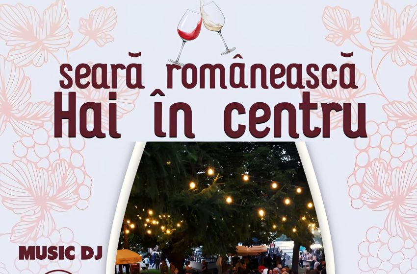  „Hai în centru!” revine la Bistrița. Prima ediție din acest an aduce o seară românească sub castani