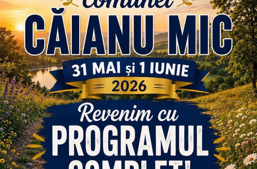  „Zilele Comunei Căianu Mic” revin de Rusalii. Primăria pregătește două zile de sărbătoare și surprize pentru comunitate