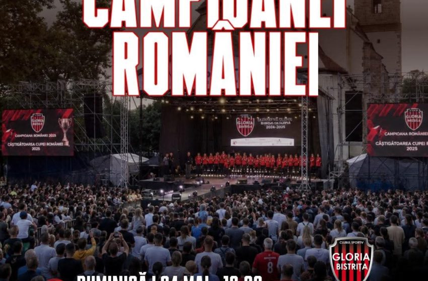  Bistrița își încoronează campioanele! Gloria aduce acasă titlul național și Cupa României!