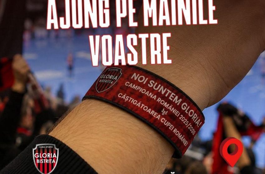  2026 de brățări pentru fanii Gloriei Bistrița! Campioana României sărbătorește alături de suporteri