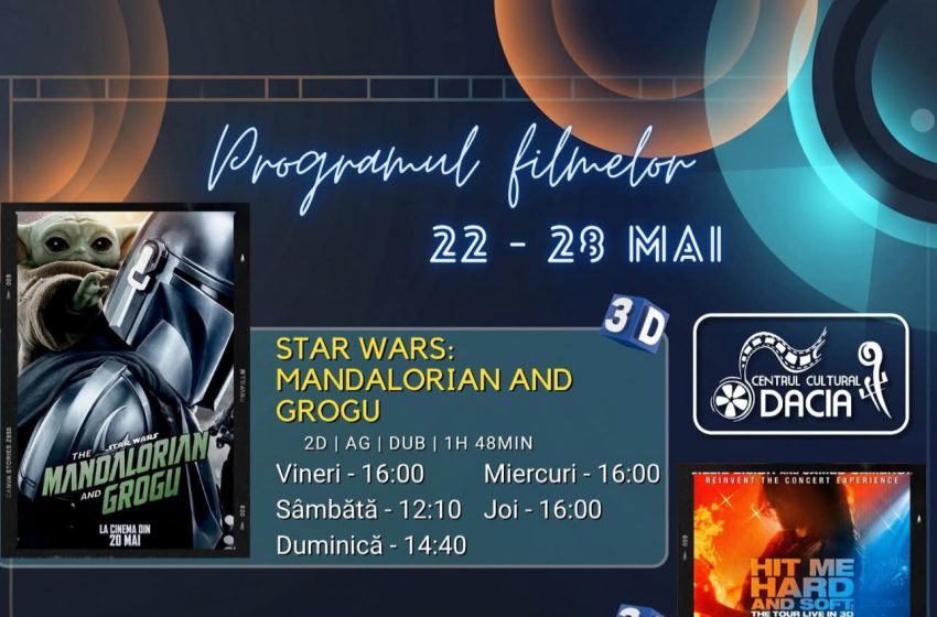  Programul filmelor la Cinema Dacia din Bistrița, în perioada 22-28 mai 2026