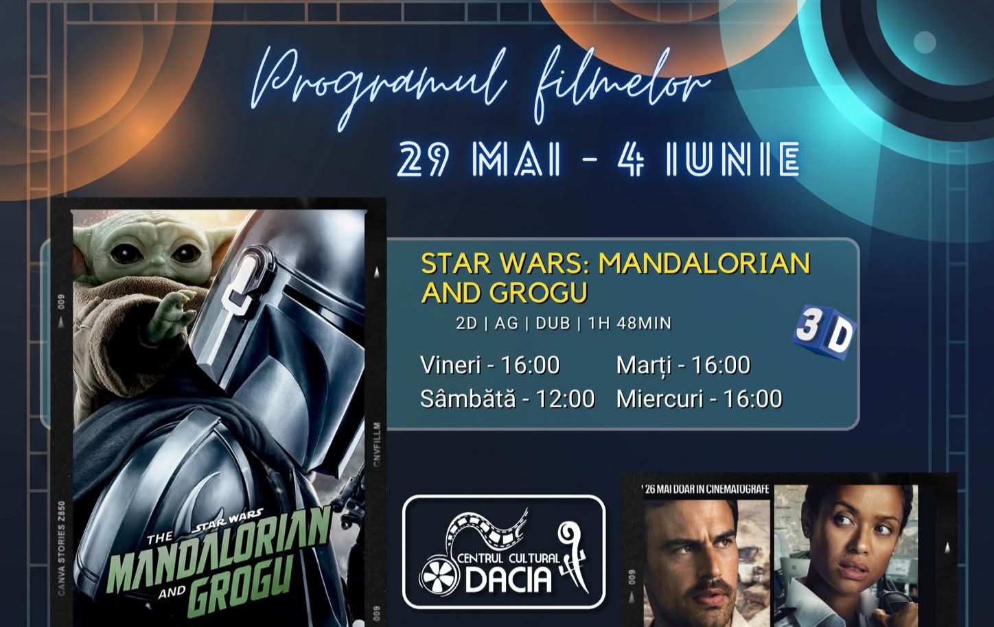  Programul filmelor la Cinema Dacia din Bistrița, în perioada 29 mai – 4 iunie 2026