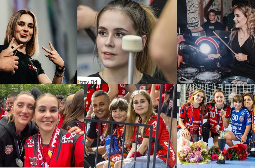  La 18 ani, bate ritmul unei galerii întregi! Mara-Cristiana Vârvă, inima și toba Peluzei Albastre. FOTO