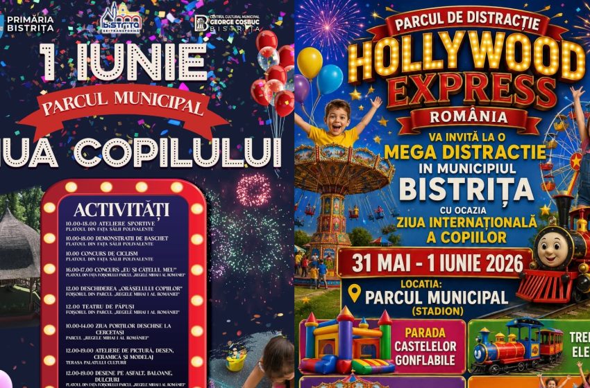  Primarul Gabriel Lazany invită copiii și părinții la o super sărbătoare de 1 Iunie în Parcul Municipal