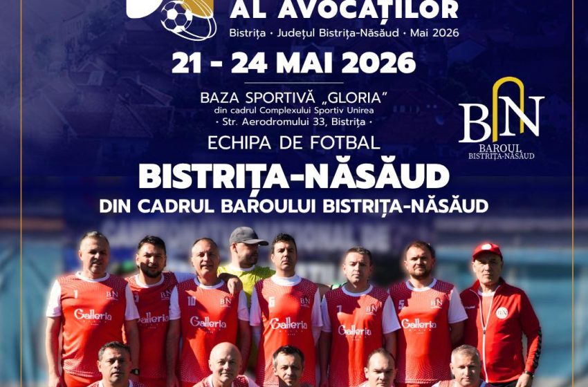  Astăzi începe la Bistrița Campionatul Național de Fotbal al Avocaților. Aici vor fi prezenți Gabi Balint și Viorel Moldovan