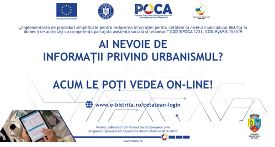 VIDEO: Ai nevoie de informații referitoare la urbanism? Acum le poți vedea online