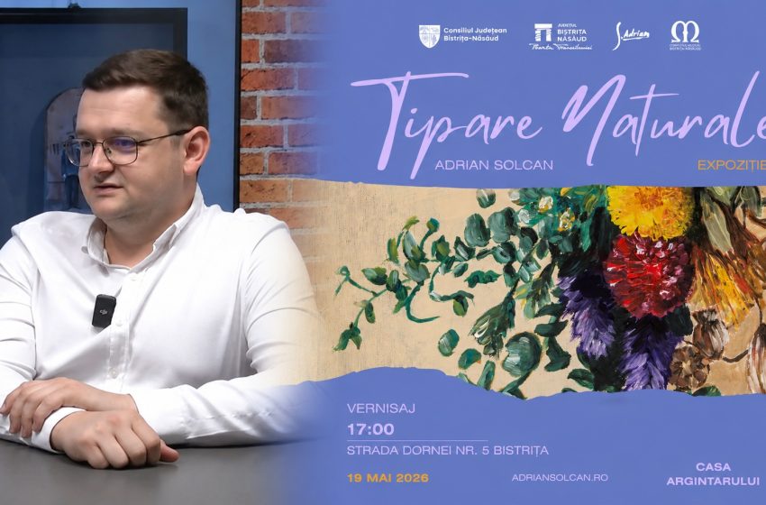  „Tipare Naturale”, noua expoziție semnată de artistul bistrițean Adrian Solcan, la Casa Argintarului