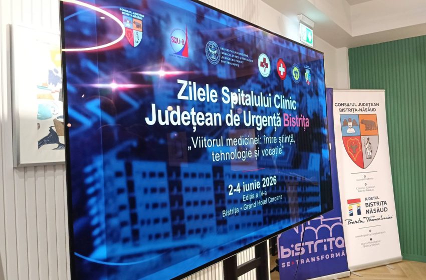  Au început Zilele Spitalului Clinic Județean de Urgență Bistrița: un eveniment de elită care aduce la aceeași masă tehnologia de ultimă oră și vocația medicală. FOTO