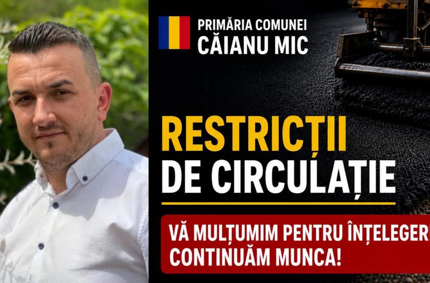  Lucrările de refacere a străzilor reîncep la Căianu Mic. Prima intervenție, pe Strada Școlii din Dobric