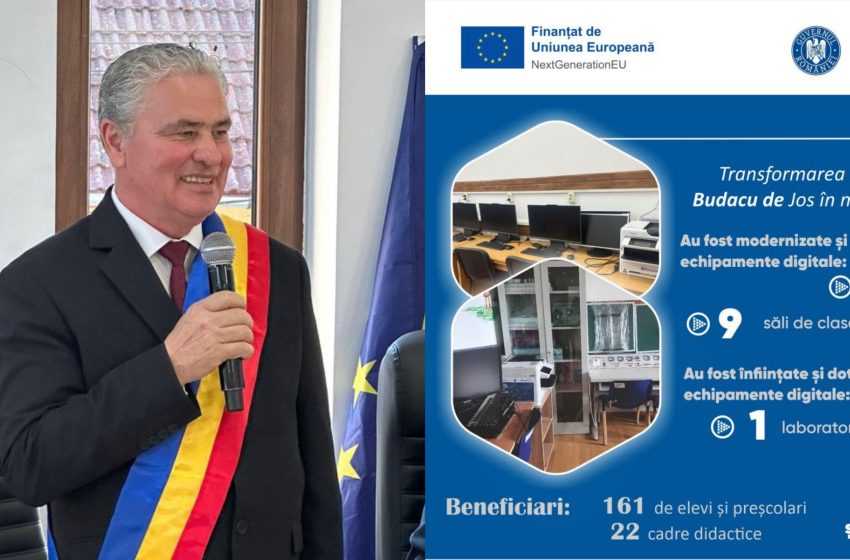  Școlile din Budacu de Jos au fost modernizate cu mobilier nou și echipamente digitale