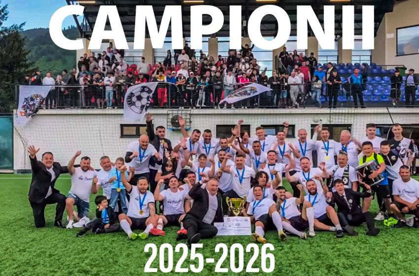  Fotbal: Minerul Rodna, campioana Ligii a IV-a! Echipa din Valea Someșului visează la promovarea în Liga a III-a. FOTO