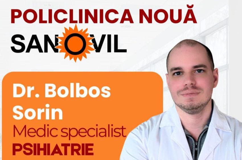  Dr.Bolboș Sorin, Medic Specialist Psihiatrie la Policilinica Nouă Sanovil