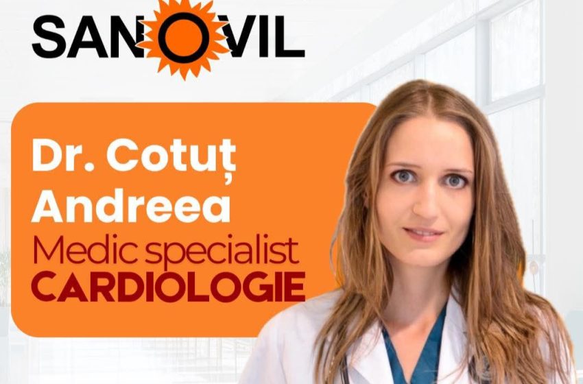  Dr.Cotuț Andreea, Medic Specialist Cardiologie, la Policlinica Nouă Sanovil