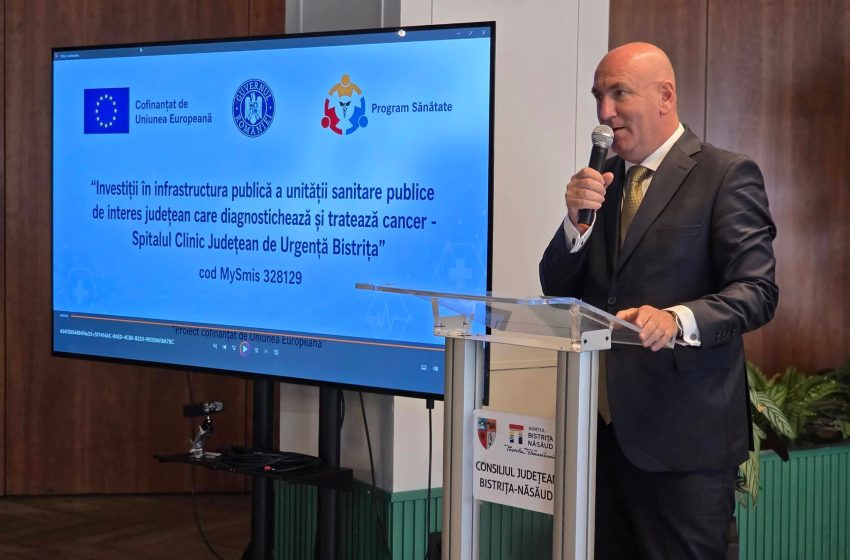  Gabriel Lazany: 22 de milioane de lei pentru lupta împotriva cancerului. Spitalul Clinic Județean de Urgență Bistrița, dotat cu echipamente medicale de ultimă generație
