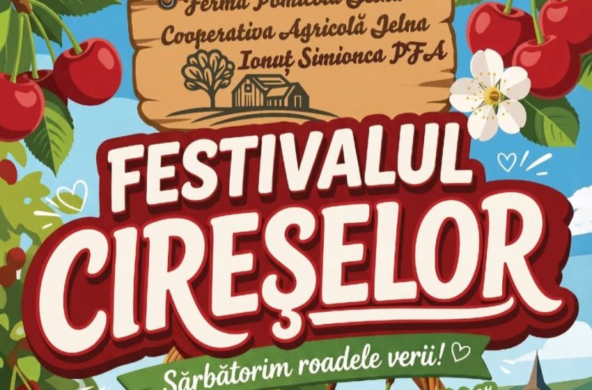  Festivalul Cireșelor debutează la Jelna! Două zile de savoare, tradiții și distracție pentru întreaga familie