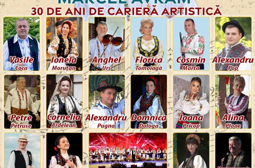  Marcel Avram sărbătorește 30 de ani de carieră artistică printr-un concert aniversar la Bistrița
