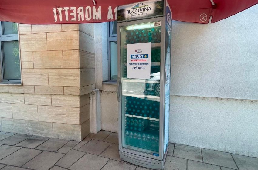  Punct de hidratare amenajat la Primăria Orașului Beclean