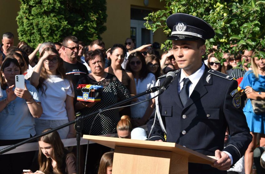  Bistrițeanul Andrei Bozbiciu, Șef de Promoție al Școlii de Agenți de Poliție din Cluj-Napoca