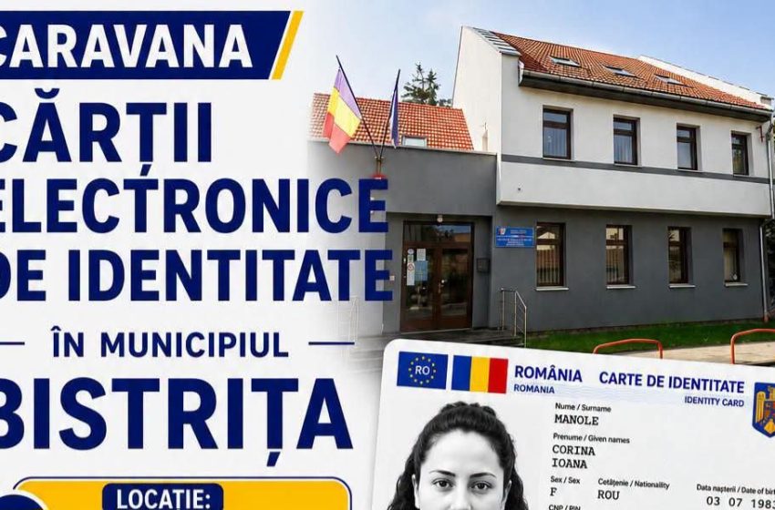  Caravana Cărții Electronice de Identitate ajunge la Bistrița. Cererile se depun fără programare