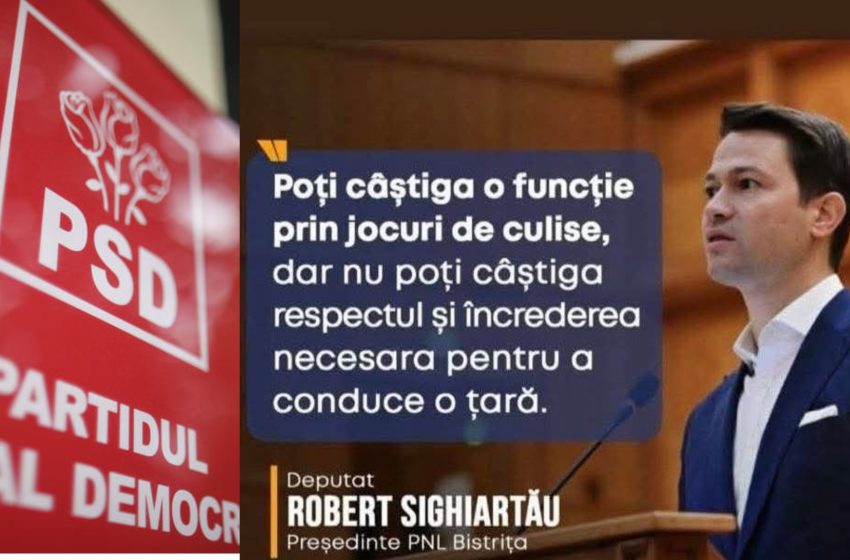  PSD Bistrița: Ferește-te de ipocritul ce dă lecții de morală. Exact, numele lui este Sighiartău!