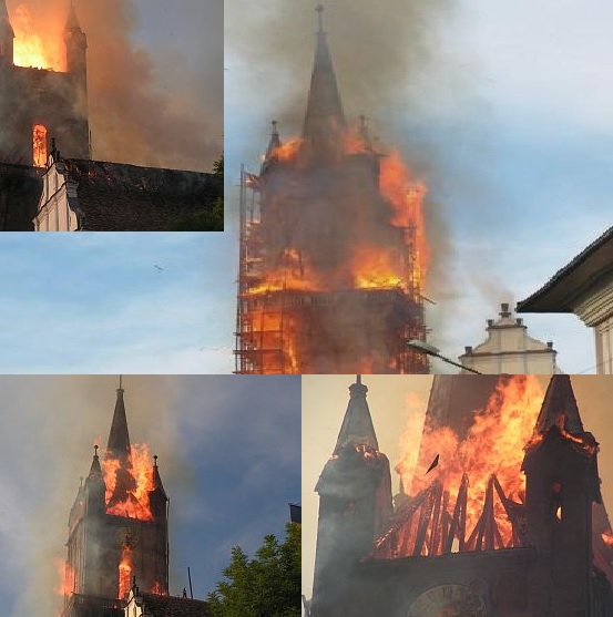  18 ani de la MARELE INCENDIU – Turnul care a atins cerul și a învins focul: Istoria zbuciumată a Bisericii Evanghelice din Bistrița