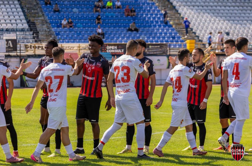  Fotbal: Gloria Bistrița a câștigat amicalul cu FC Bacău, scor 1-0