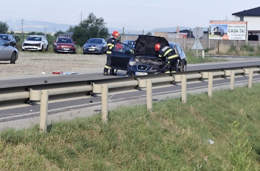  Accident rutier la Coldău. Opt persoane implicate, doi adulți transportați la spital